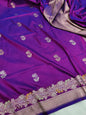 Handwoven Vintage Pure Banarasi Silk Booti Saree