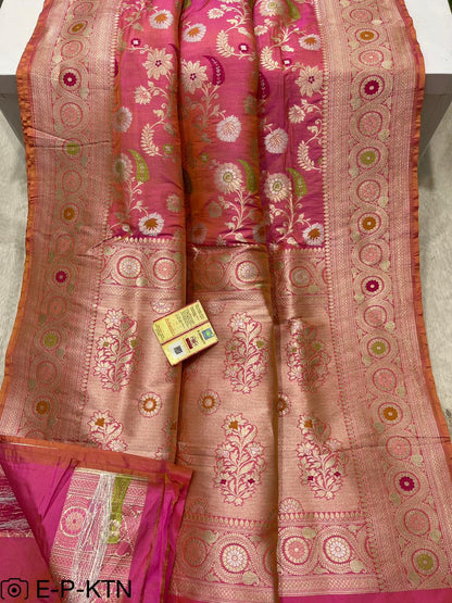 Katan Meenakari Handloom Banarasi Bridal Saree