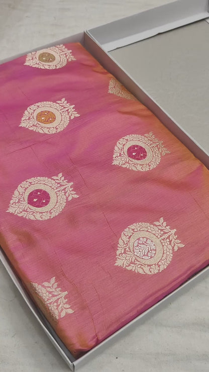 Pure Katan Silk Handloom Meenakari Boota Saree