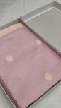 Baby Pink Pure Banarasi Handwoven Kadhua Katan Silk Saree