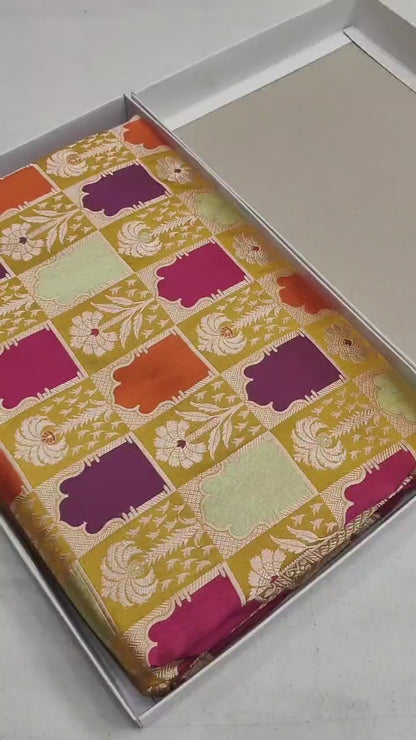 Pure Banarasi Rangkaat Saree