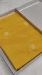 Mustard Pure Banarasi Handwoven Kadhua Katan Silk Saree