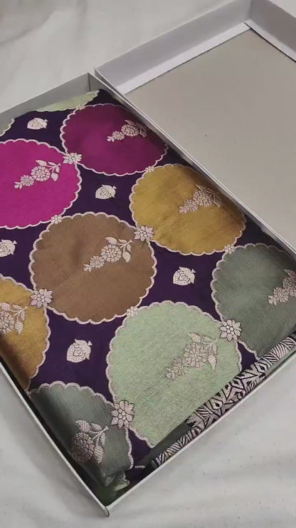 Pure Banarasi Rangkaat Saree