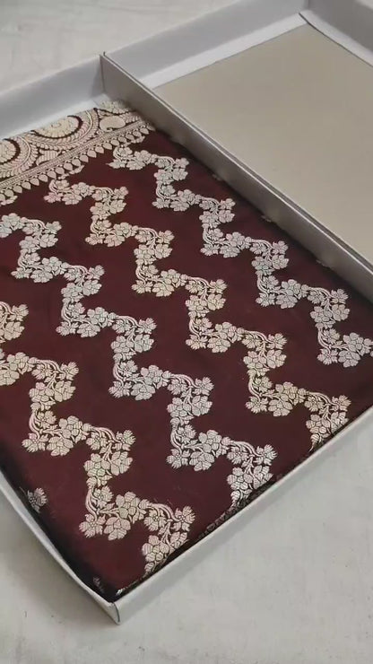 Katan Meenakari Handloom Banarasi Saree