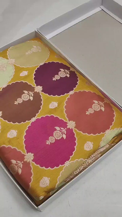 Pure Banarasi Rangkaat Saree