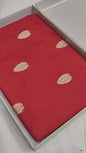Red Pure Banarasi Handwoven Kadhua Katan Silk Saree