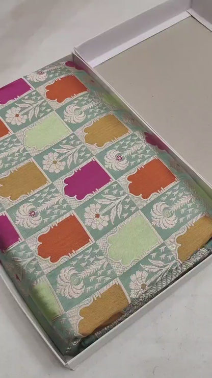 Pure Banarasi Rangkaat Saree