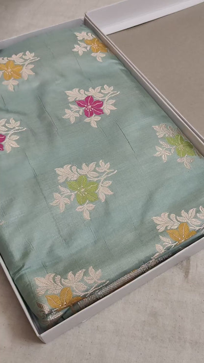 Pure Katan Meenakari Handloom Banarasi Saree
