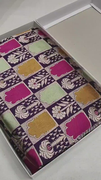 Pure Banarasi Rangkaat Saree