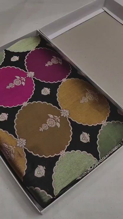 Pure Banarasi Rangkaat Saree