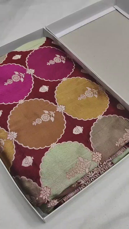 Pure Banarasi Rangkaat Saree