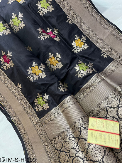 Pure Katan Meenakari Handloom Banarasi Saree