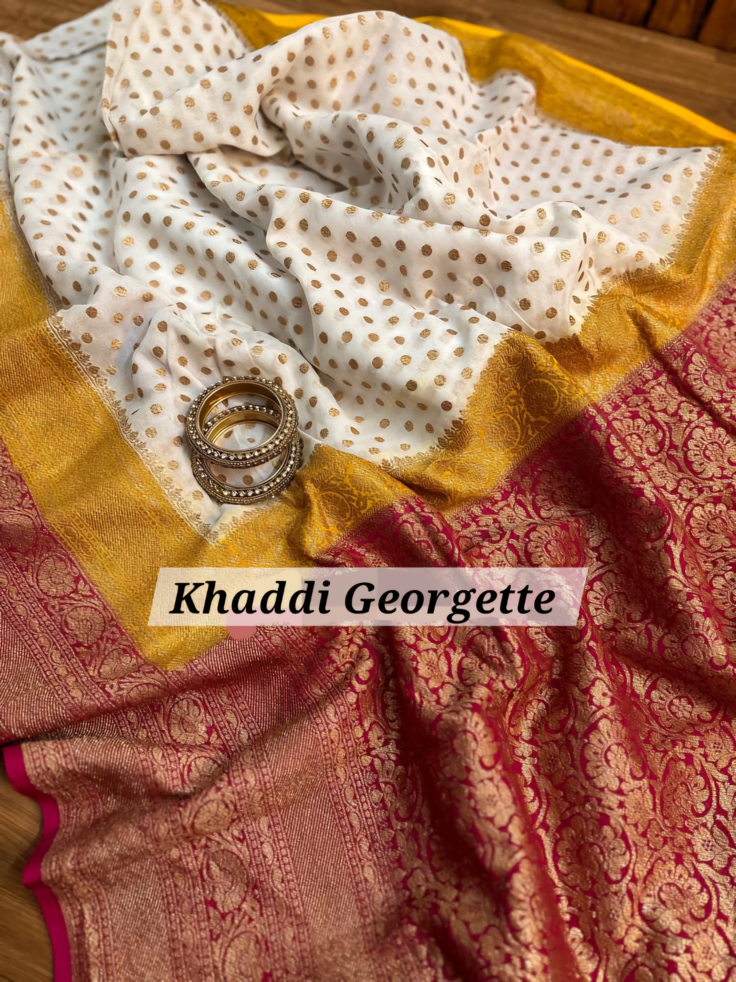 Pure Khaddi Georgette Banarasi Saree