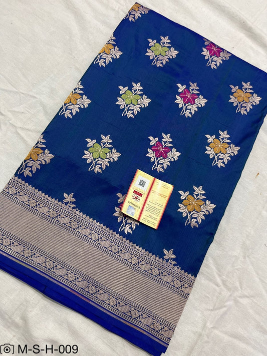 Pure Katan Meenakari Handloom Banarasi Saree