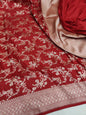 Red Pure Katan Silk Banarasi Saree
