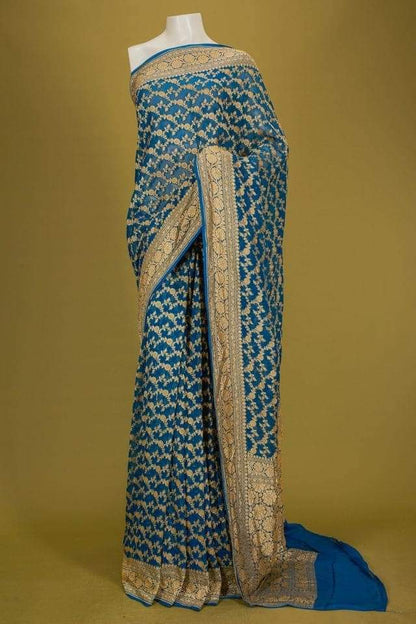 Pure Khaddi Georgette Banarasi Saree