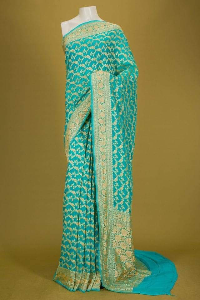 Pure Khaddi Georgette Banarasi Saree