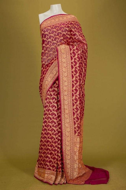 Pure Khaddi Georgette Banarasi Saree