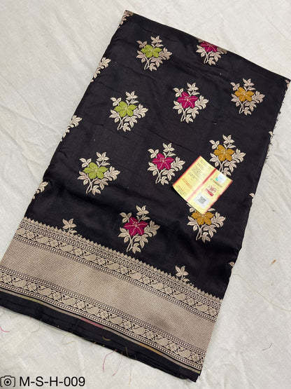 Pure Katan Meenakari Handloom Banarasi Saree