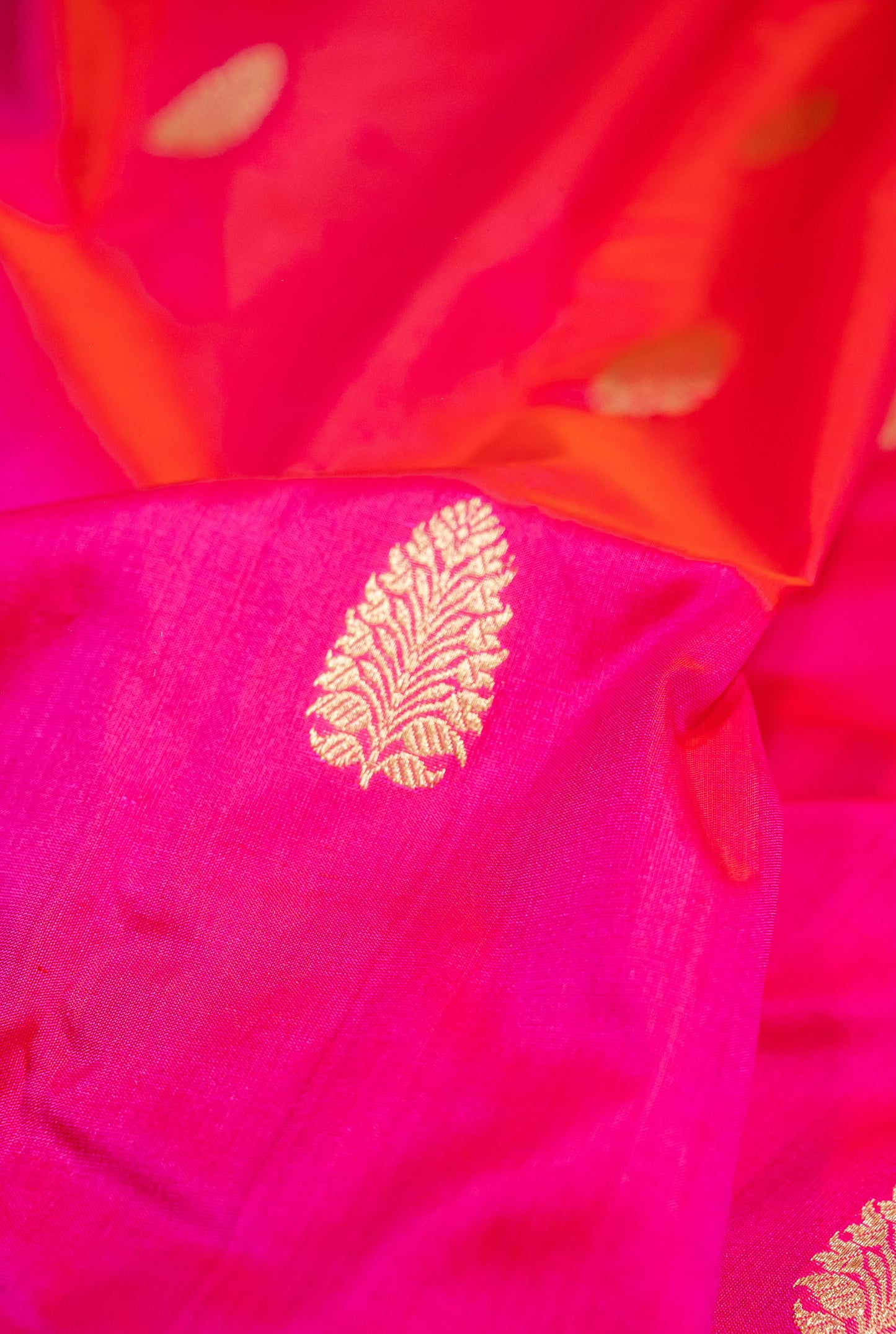 Pink Pure Banarasi Handwoven Kadhua Katan Silk Saree