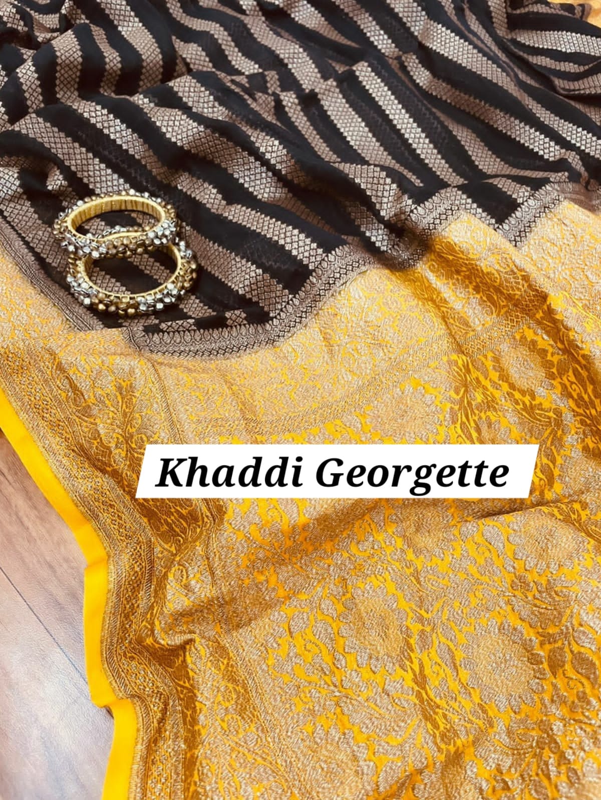 Pure Khaddi Georgette Banarasi Saree