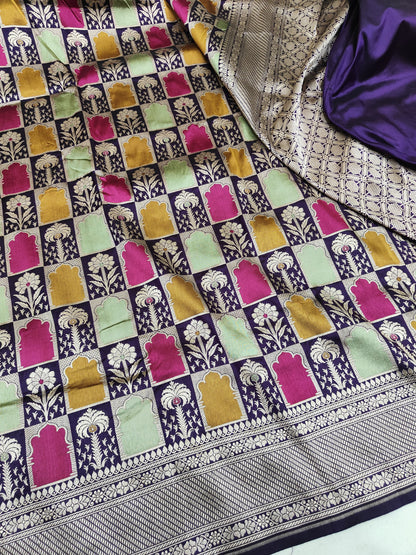 Pure Banarasi Rangkaat Saree