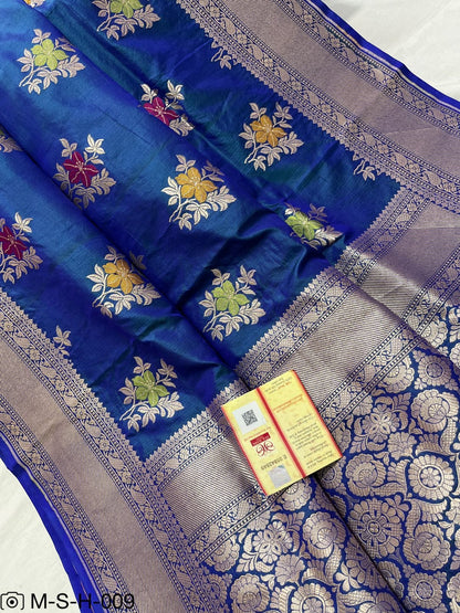 Pure Katan Meenakari Handloom Banarasi Saree