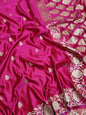 Banarasi Handwoven Satin Mashru Silk Saree