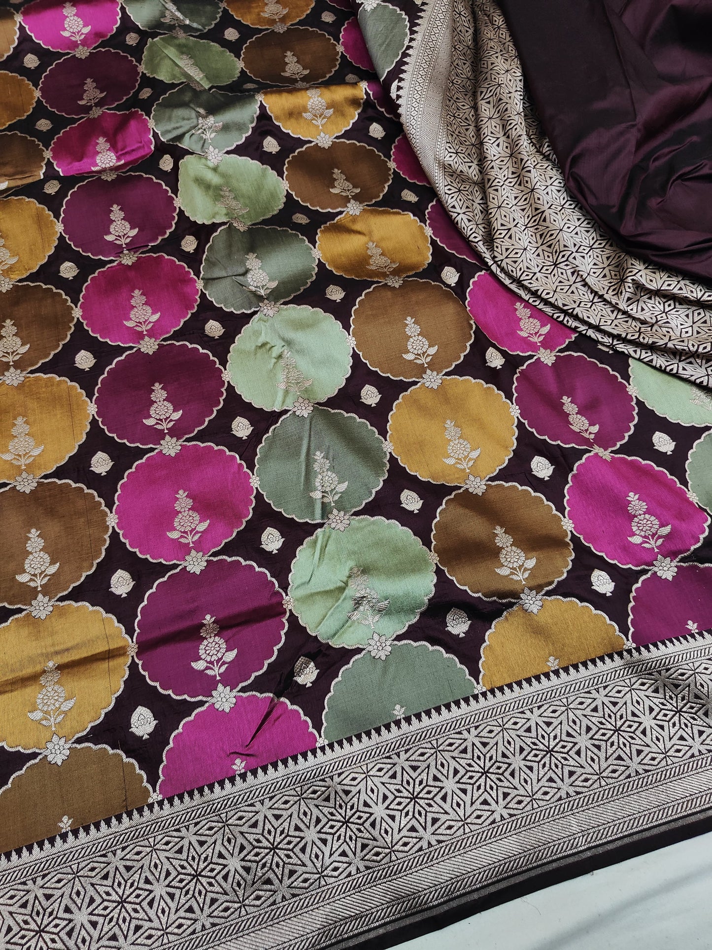 Pure Banarasi Rangkaat Saree