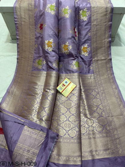 Pure Katan Meenakari Handloom Banarasi Saree